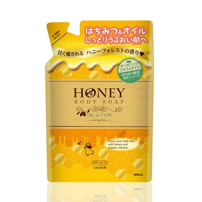 はちみつボディソープ オイルインタイプ 詰替用  400ml×20個|13_dis-142001