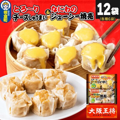 大阪王将焼売堪能セット6個入り2種12袋セット(なにわ・チーズ各6袋)|13_nnb-121201