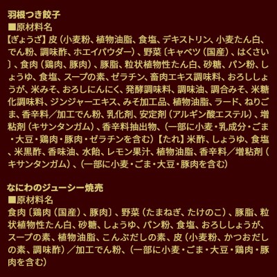 大阪王将 羽根つき餃子4袋セット×なにわのジューシー焼売 6袋セット|13_nnb-131001