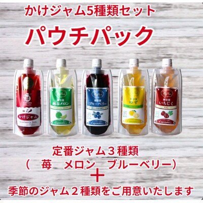 季節のかけジャムパウチパック5種類セット