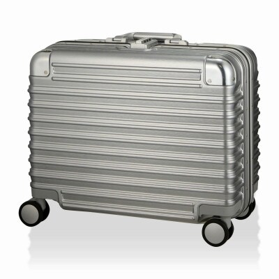 静音キャスターアルミ調スーツケース　トライデント　TRI1030-45 シルバー　Sサイズ