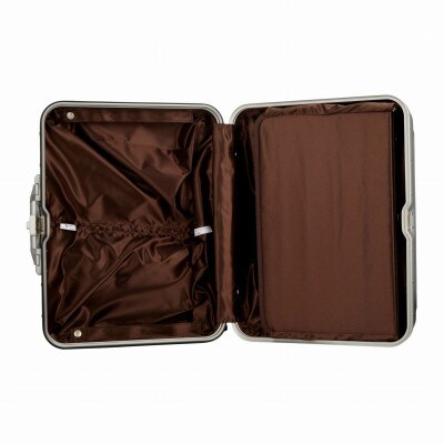 静音キャスターアルミ調スーツケース　トライデント　TRI1030-45 シルバー　Sサイズ