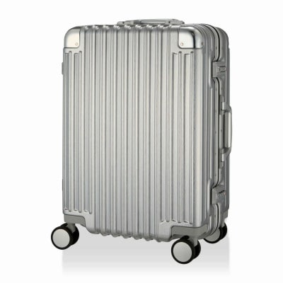 静音キャスターアルミ調スーツケース　トライデント　TRI1030-52 シルバー　Mサイズ