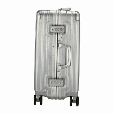 静音キャスターアルミ調スーツケース　トライデント　TRI1030-52 シルバー　Mサイズ