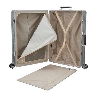 本格アルミ製　スーツケース　ハピタスプラス　HPL1158-Lシルバー　Lサイズ