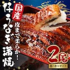 国内産やわらか新仔うなぎ蒲焼2尾　合計200～220g(食べ切りサイズ)