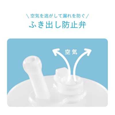 コンビのラクマグ　漏れないストロー340ml　ボーダー(1個)