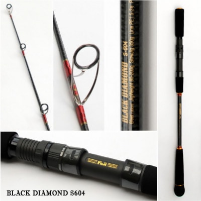 ウォーターランド ジギングロッド ブラックダイヤモンド スピニングロッド S604 村田基監修