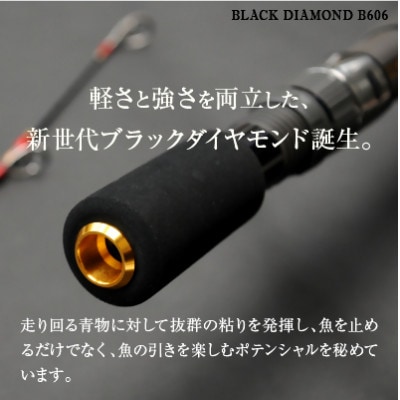 ウォーターランド ジギングロッド ブラックダイヤモンド ベイトロッド B606 村田基監修