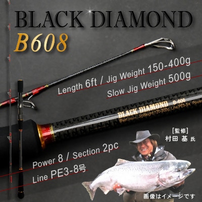 ウォーターランド ジギングロッド ブラックダイヤモンド ベイトロッド B608 村田基監修
