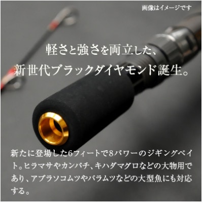 ウォーターランド ジギングロッド ブラックダイヤモンド ベイトロッド B608 村田基監修