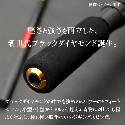 ウォーターランド ジギングロッド ブラックダイヤモンド スピニングロッド S606 村田基監修