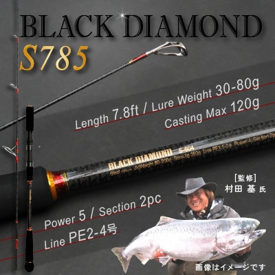ウォーターランド ブラックダイヤモンド スピニングロッド S785 村田基監修