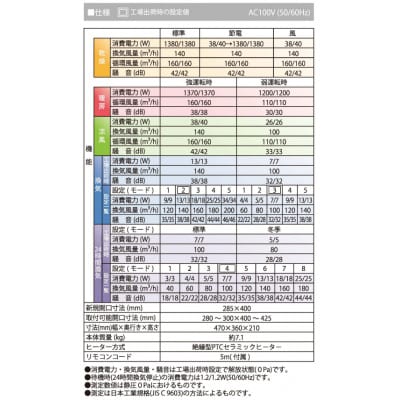 快適!浴室換気乾燥暖房機【BF-532SJD】1台・2室換気・セラミックヒータータイプ