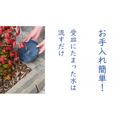 アルミ製傘立て シンプル・コンパクト 倒れにくいデザイン(Alteriorロゴ入り)受け皿グレー