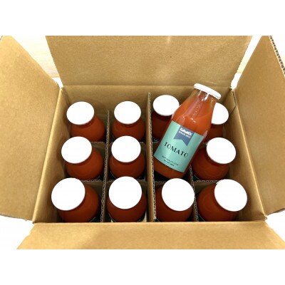 菊川産トマトの無塩トマトジュース 12本セット
