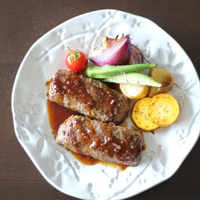 満点! 牛肉100%ハンバーグ (タレ付)セット (180g×4個)×4袋 合計 2.88kg