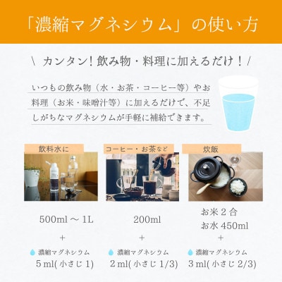 濃縮マグネシウム 150m×3本