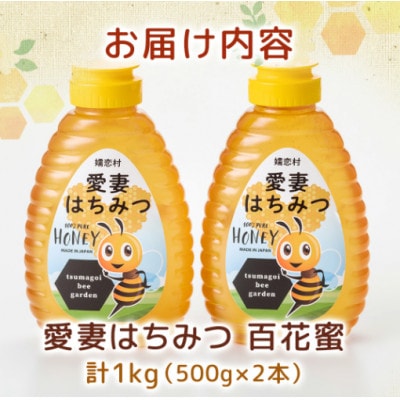 愛妻はちみつ(百花)500g×2個セット