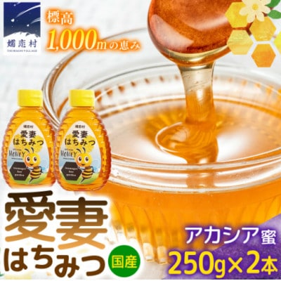 嬬恋村 愛妻はちみつ ( アカシア ) 250g×2個セット