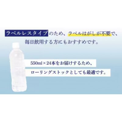【毎月定期便】嬬恋の天然水550ml×24本入全6回