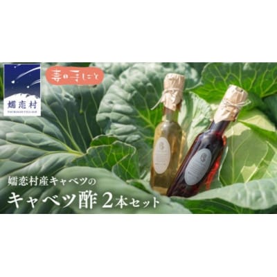 嬬恋産キャベツ100%の熟成「キャベツ酢」2種セット(プレーン&パープル 各120ml)