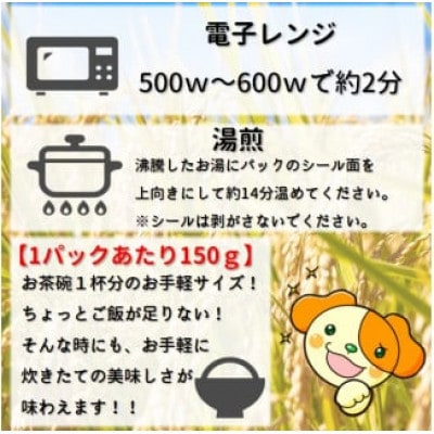 【発送月固定定期便】10月～3月発送 まいすたぁのつや姫 パックご飯 150g×24P全6回