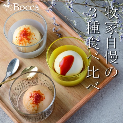 北海道伊達市　牧家 プリン三昧 3種 各2個入 計6個　食べ比べ