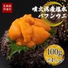 北海道 噴火湾産 塩水 バフンウニ 100g×4パック 計400g