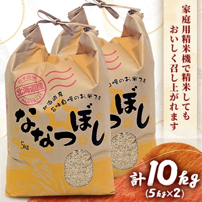 【先行受付】【令和7年産】北海道伊達市産ななつぼし　玄米10kg