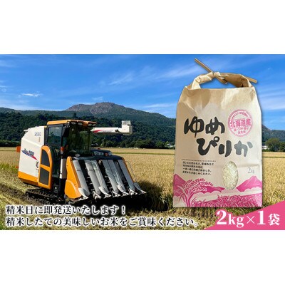【毎月定期便】北海道伊達市産 ゆめぴりか 2kg 精米全3回