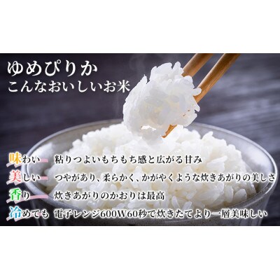 【毎月定期便】北海道伊達市産 ゆめぴりか 5kg 精米全3回