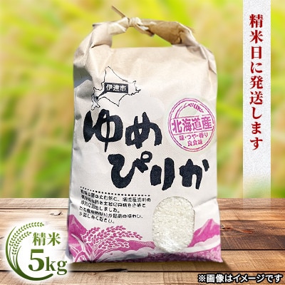 【毎月定期便】【10月より順次発送開始予定】　北海道伊達市産 ゆめぴりか 5kg 精米全3回