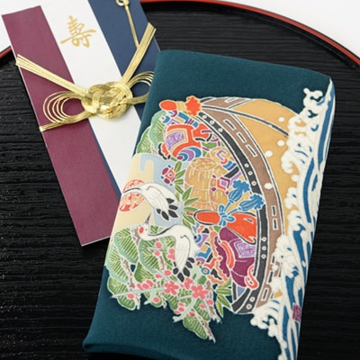 手描き友禅 袱紗(宝船模様袱紗)