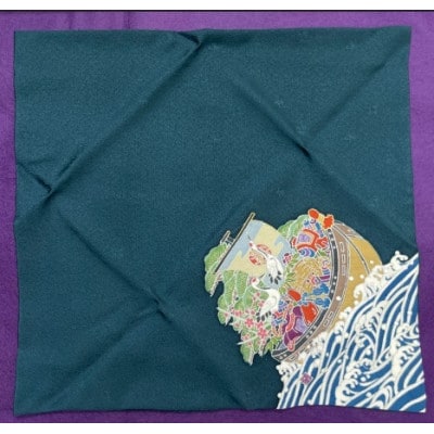 手描き友禅 袱紗(宝船模様袱紗)