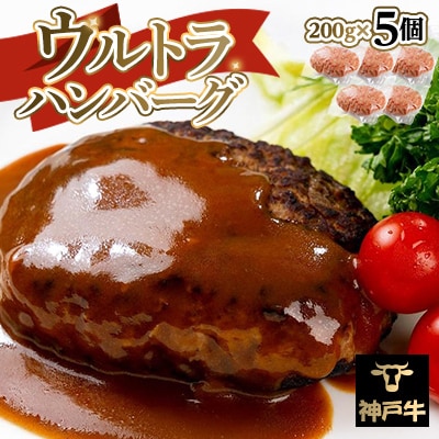 神戸牛ウルトラハンバーグ200g×5個