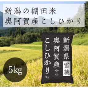 【令和4年産】新潟県奥阿賀産こしひかり5kg