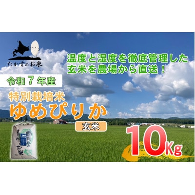 令和7年産新米予約 たかすのお米 特別栽培米 ゆめぴりか 10kg(玄米)