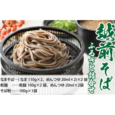 越前そばふるさと詰合せ 合計6食