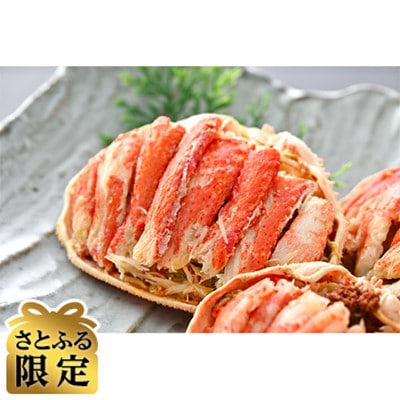 【さとふる限定】北海道産オオズワイガニ甲羅盛夫婦セット(オス75g前後×1個+メス55g前後×2個)