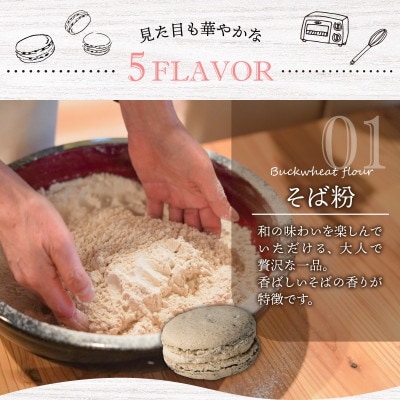 【ふるさと納税】福井の原材料にこだわった マカロンアソート 5個セット Vol.2