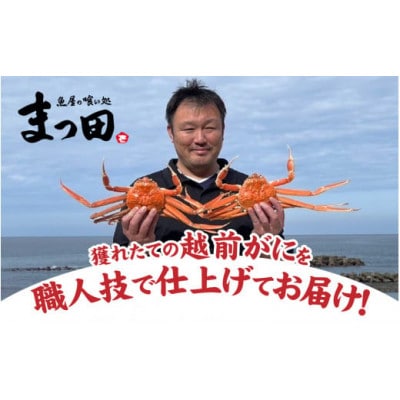 まっ田の越前がに 1.2kg×1杯【11月～3月配送】