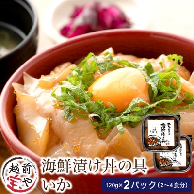 海鮮漬け丼の具 イカ / 120g×2パック(2～4食分)