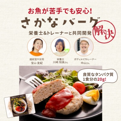 【さとふる限定】さかなバーグ 16パック 高タンパク 低糖質 レンジで温めOK
