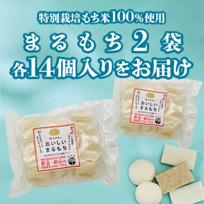 特別栽培タンチョウモチ米使用　白まるもち　合計約900g