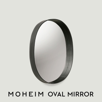 MOHEIM OVAL MIRROR (black)