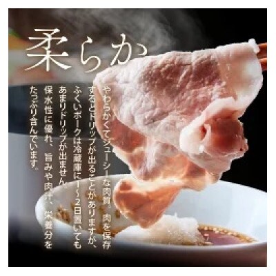 ふくいポーク2種　しゃぶしゃぶ用　合計 約1.2kg