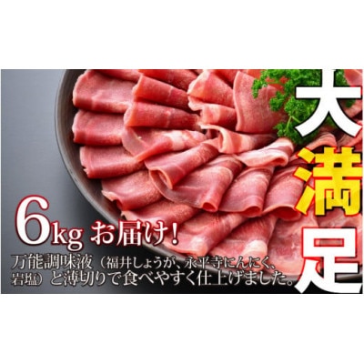 【訳あり】あの焼肉屋さんのスライス豚タン! 6kg