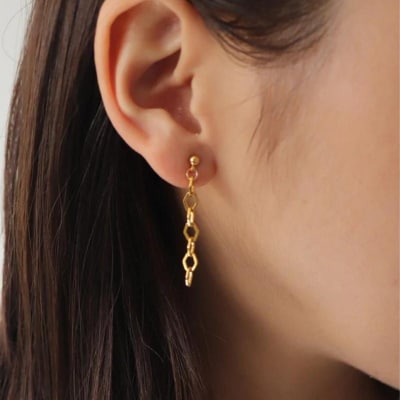 【LENERAオリジナルピアス】rhombe pirece 【079024】