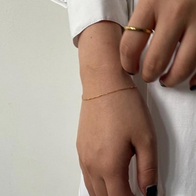 【LENERAオリジナルブレスレット】MaQui bracelet / 14kgf 【079025】